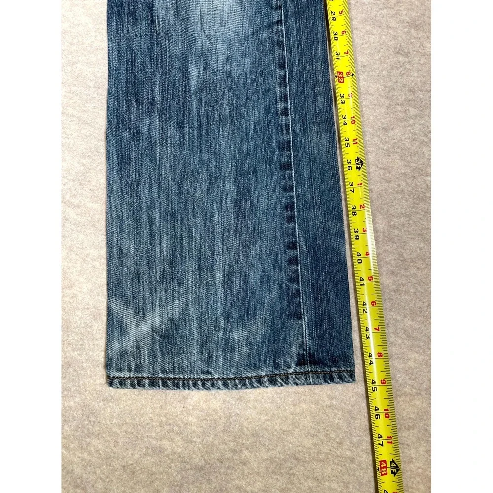 Levis 501 Jeans Mens 38x34 Blue Whiskering‎ Denim Cotton Button Fly Straight Leg